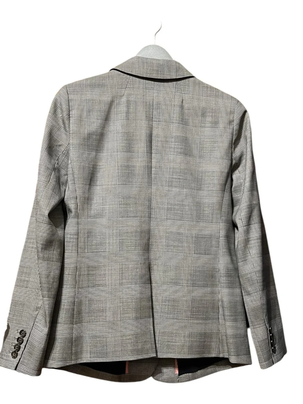 J.Crew Glen Plaid Ruffle Pocket Wool Blazer – Size 6